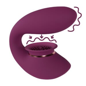 Twitch 3 - Rechargeable Vibrator and Suction - Burgundy