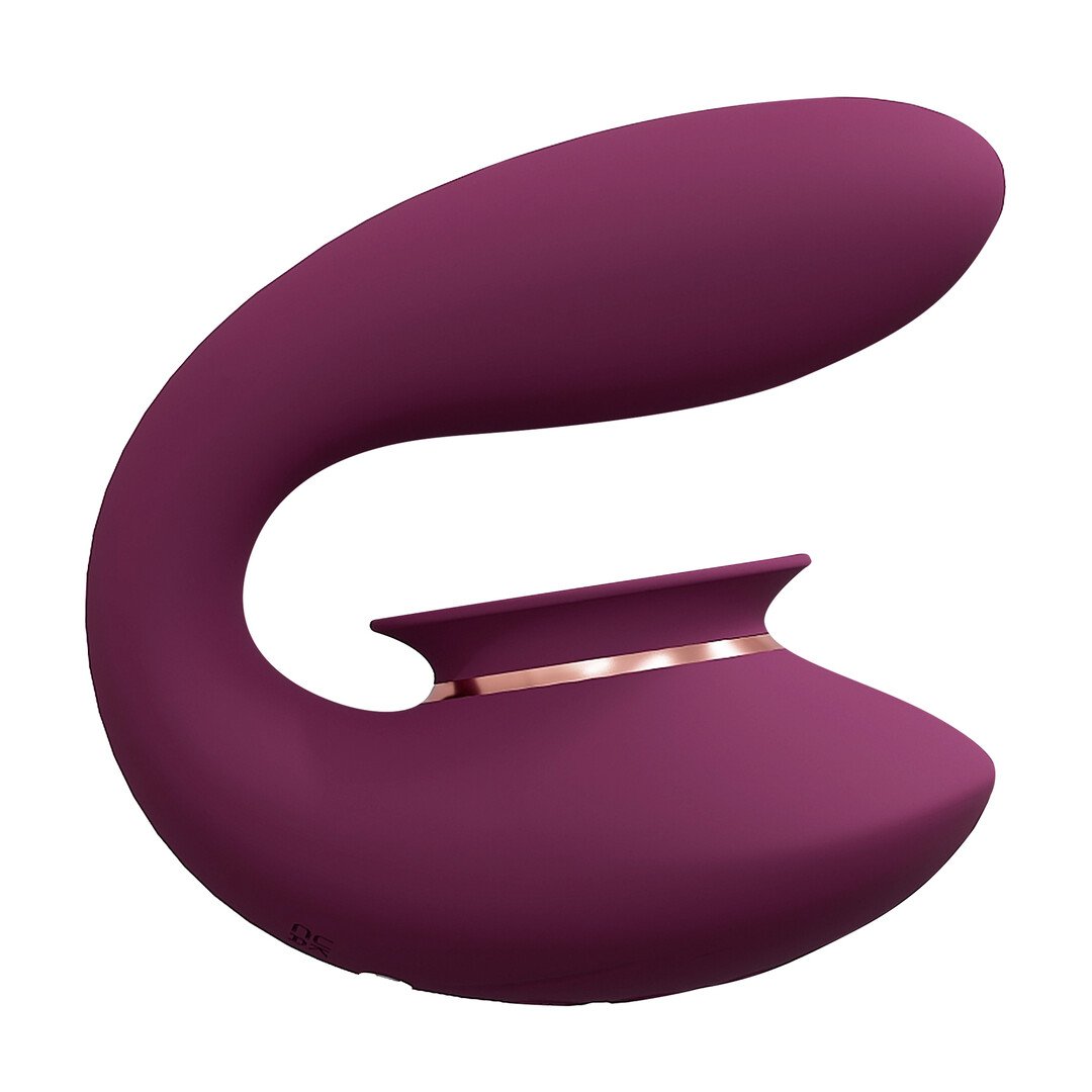 Twitch 3 - Rechargeable Vibrator and Suction - Burgundy 4