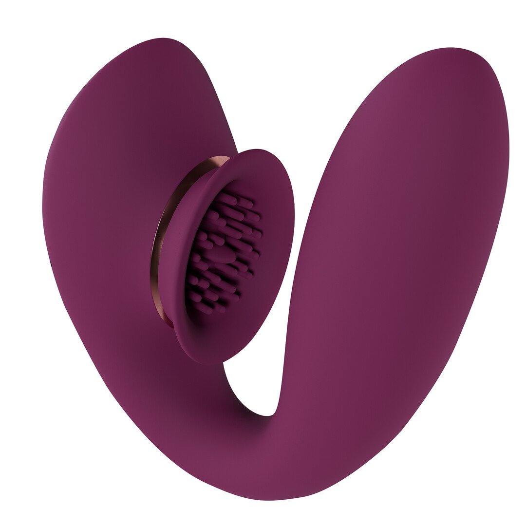 Twitch 3 - Rechargeable Vibrator and Suction - Burgundy 5