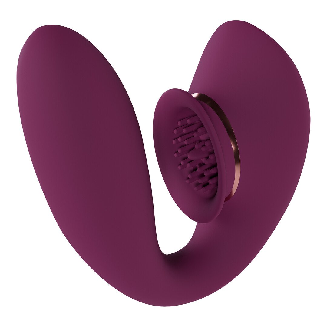 Twitch 3 - Rechargeable Vibrator and Suction - Burgundy 6
