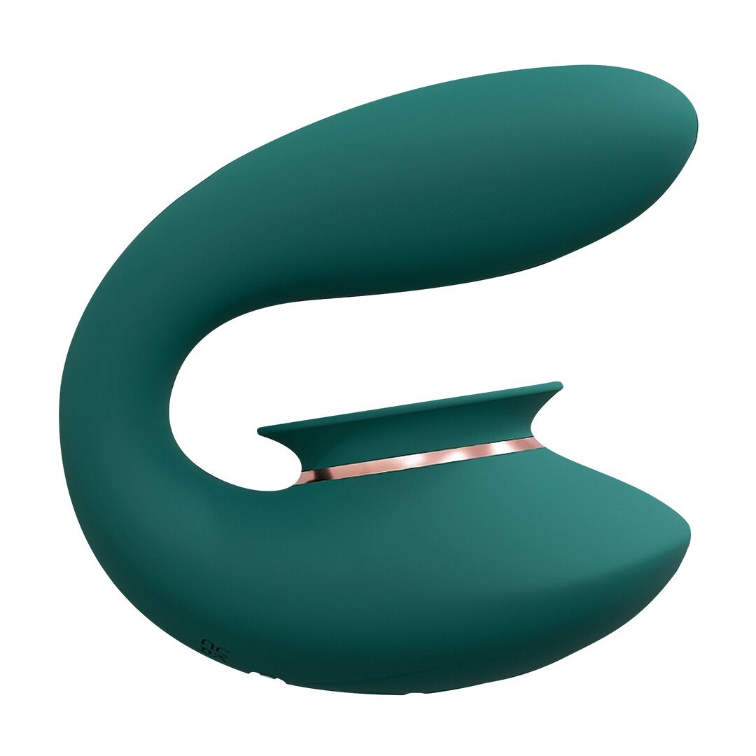 Twitch 3 - Rechargeable Vibrator and Suction - Forest Green 4