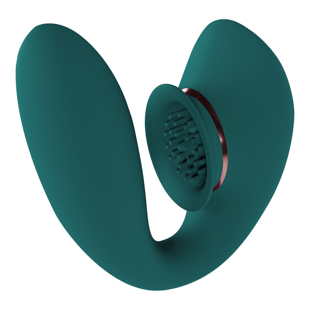 Twitch 3 - Rechargeable Vibrator and Suction - Forest Green 6