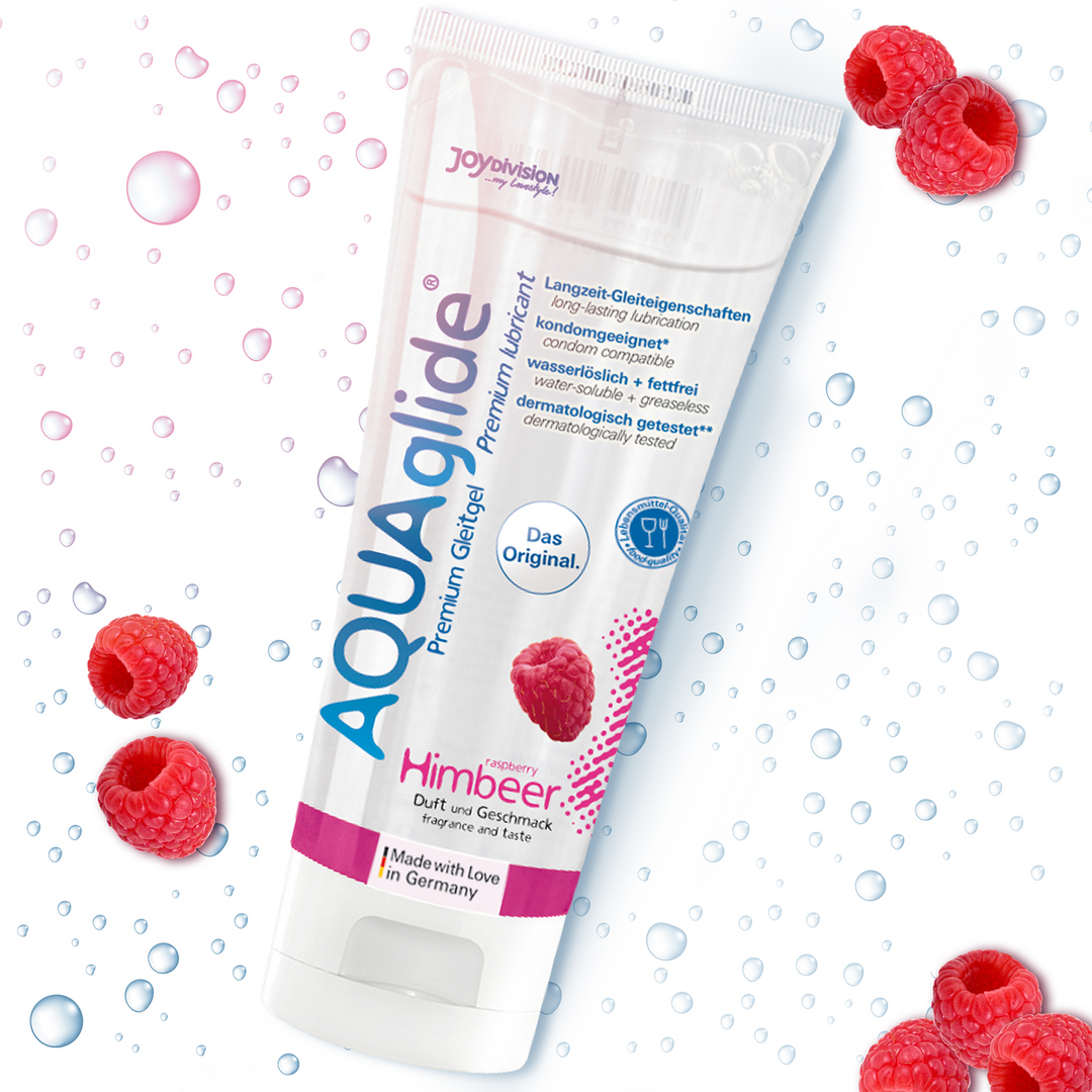 AQUAglide Neutral - Flavored Waterbased Lubricant - Raspberry - 3 fl oz / 100 ml 2