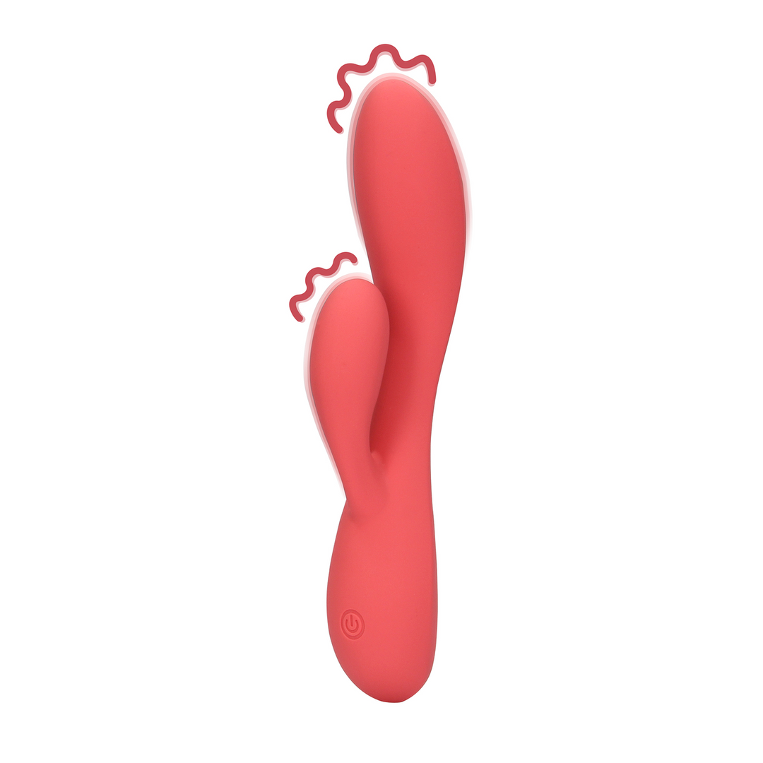 Smooth Ultra Soft Silicone Rabbit Vibrator - Astro Dust 1