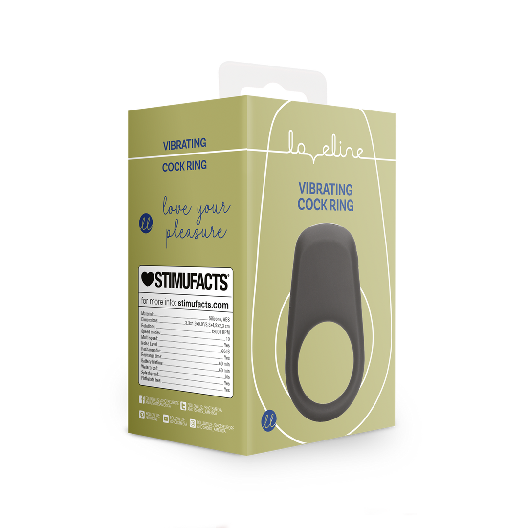 Vibrating Cock Ring - Licorice Black 2
