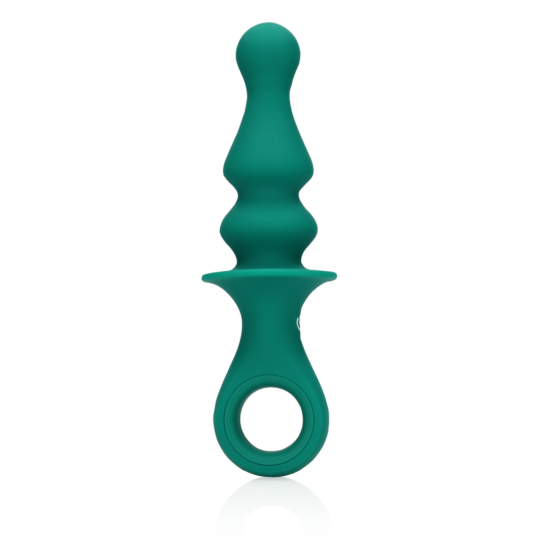 Pawn Shaped Anal Vibrator - Peacock Plume 6