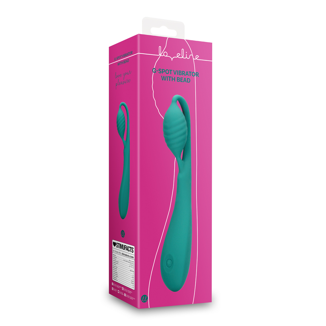 G-Spot Vibrator with Bead - Blue Grass 2