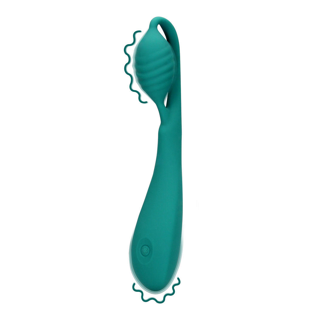 G-Spot Vibrator with Bead - Blue Grass 1
