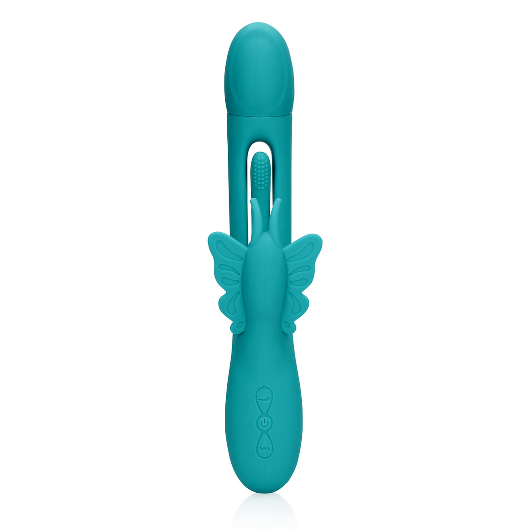 Flapping G-Spot Butterfly Vibrator - Peacock Blue 5