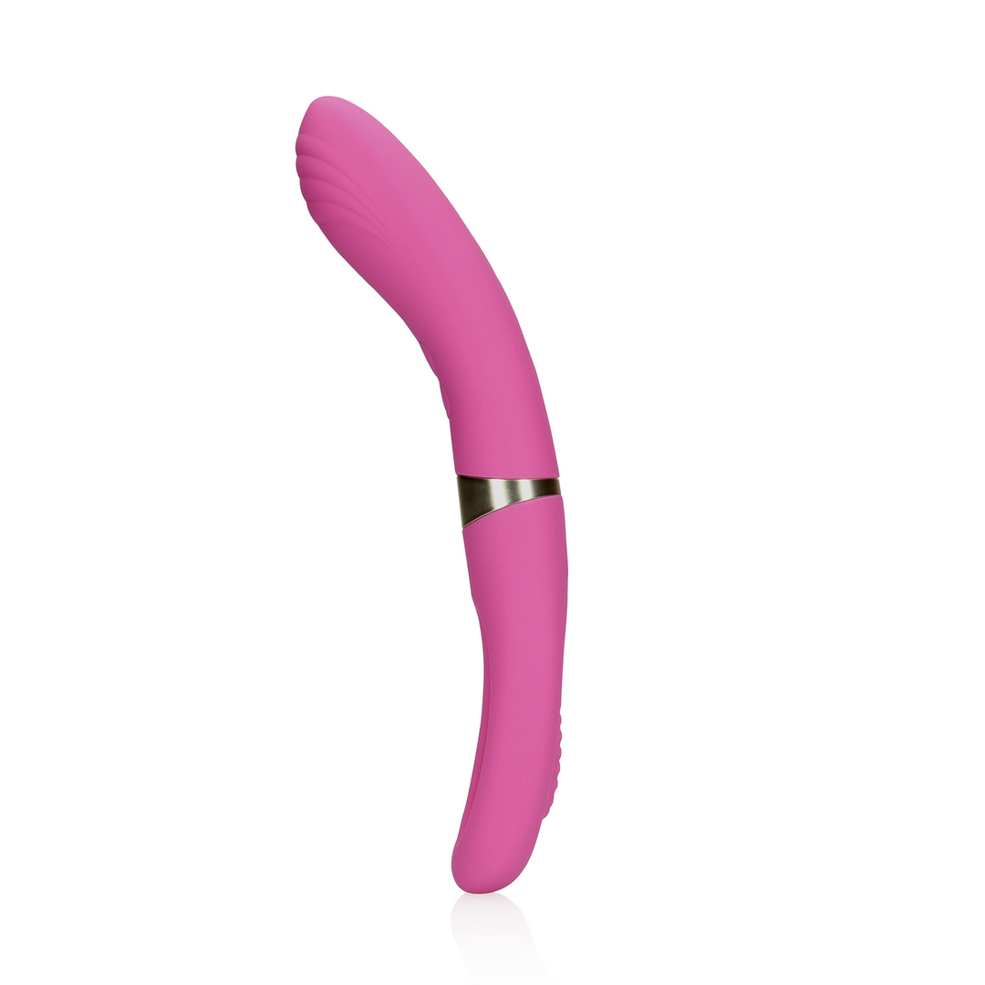 Double-Sided Flapping and G-Spot Vibrator - Exuberant Pink 6