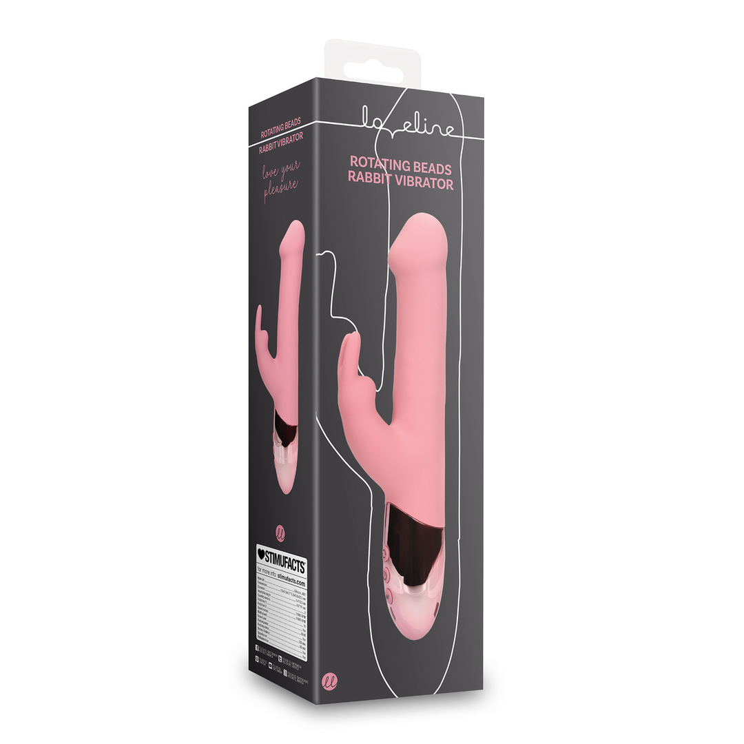Rotating Beads Rabbit Vibrator - Pink Arabesque 2