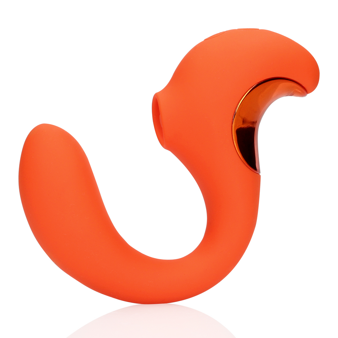 G-Spot Vibrator with Clitoral Pulse Wave - Untamed Orange 6