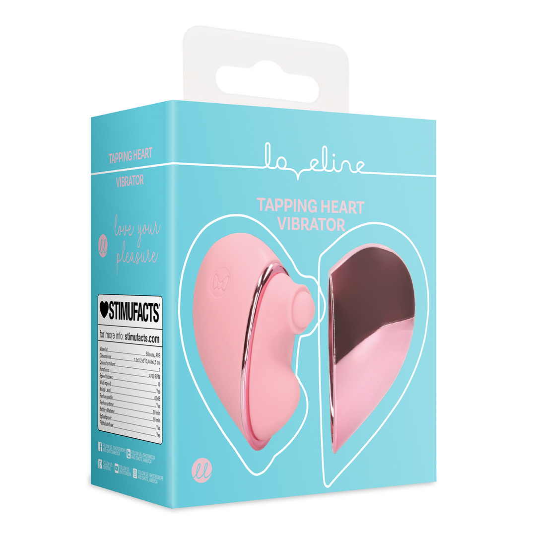 Tapping Heart Vibrator - Pink Arabesque 2