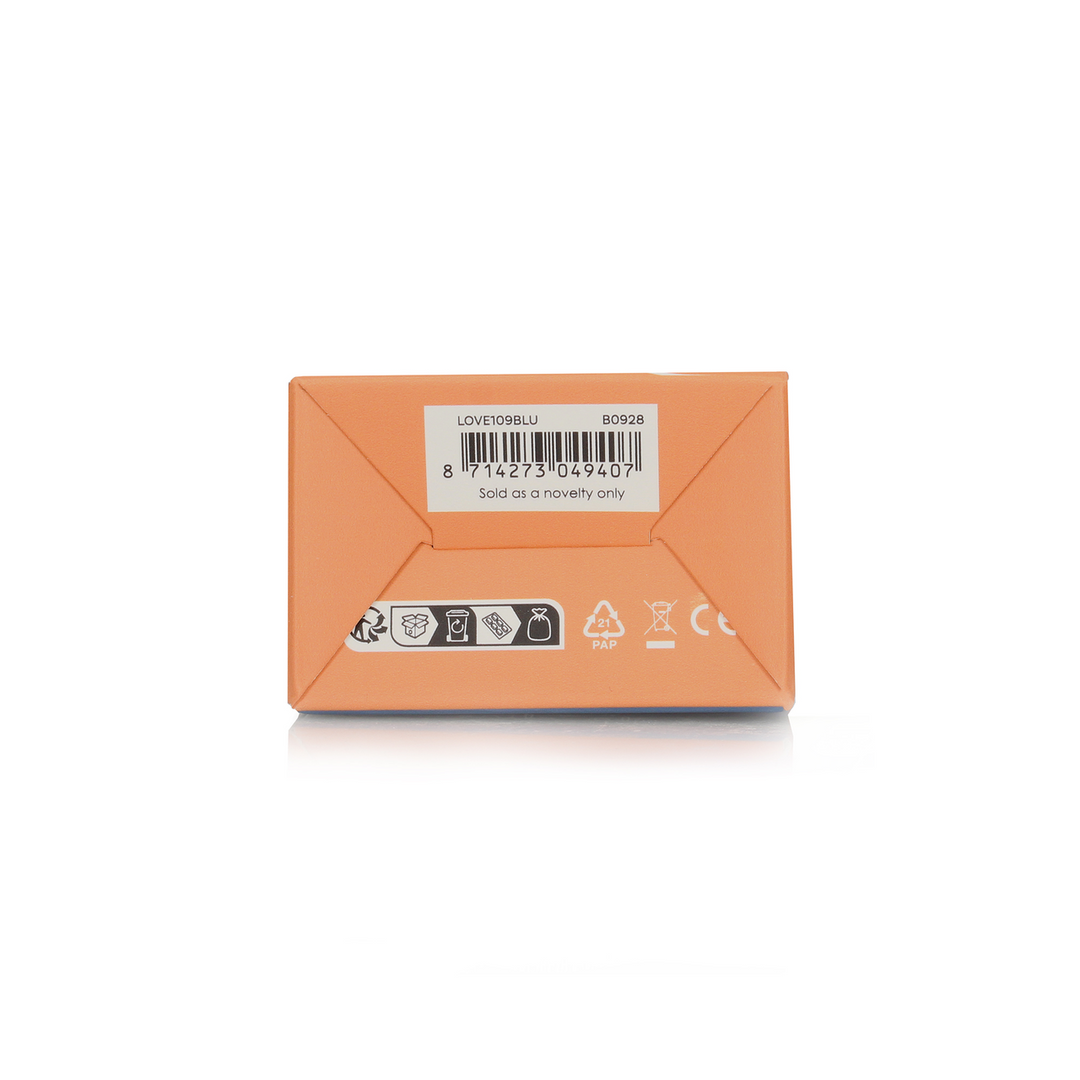 Travel Vibrator with Lube Compartment and Pump - Blue Horizon 4