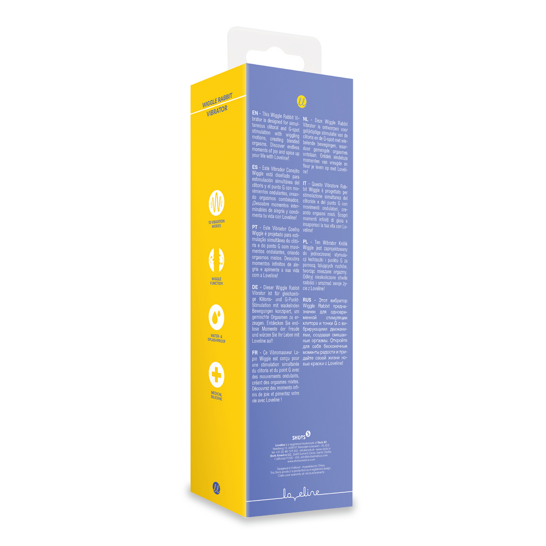 Wiggle Rabbit Vibrator - Jetset Blue 3