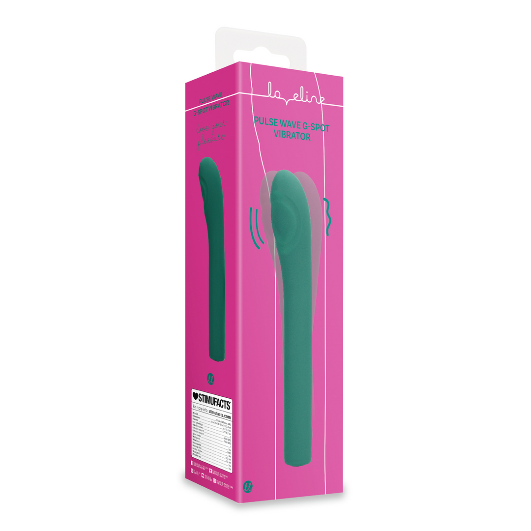 Pulse Wave G-Spot Vibrator - Green Crystal 2