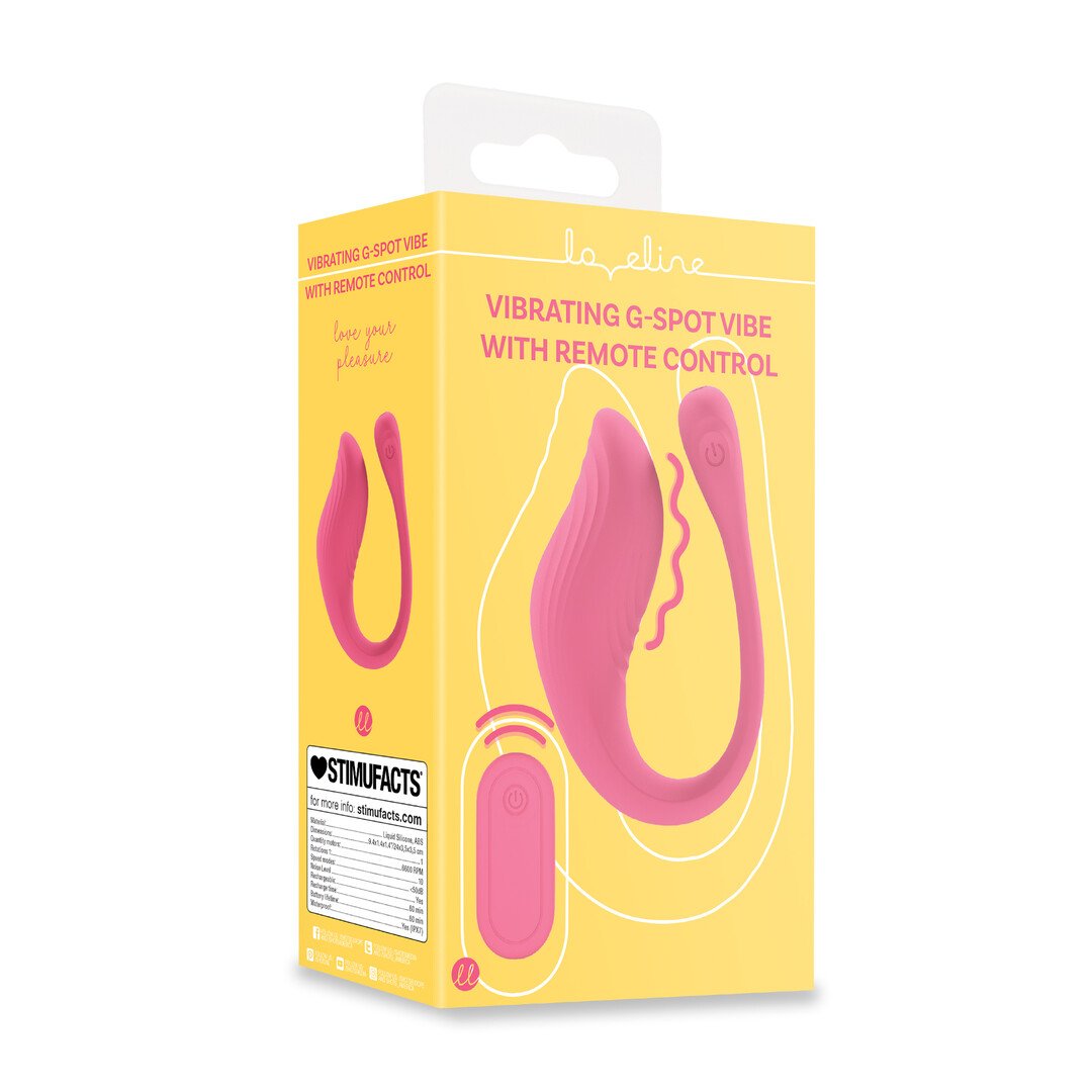 Vibrating G-Spot Vibe with Remote Control - Pink 2