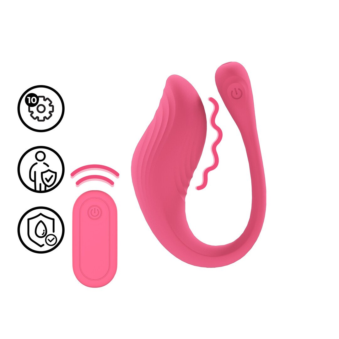 Vibrating G-Spot Vibe with Remote Control - Pink 1