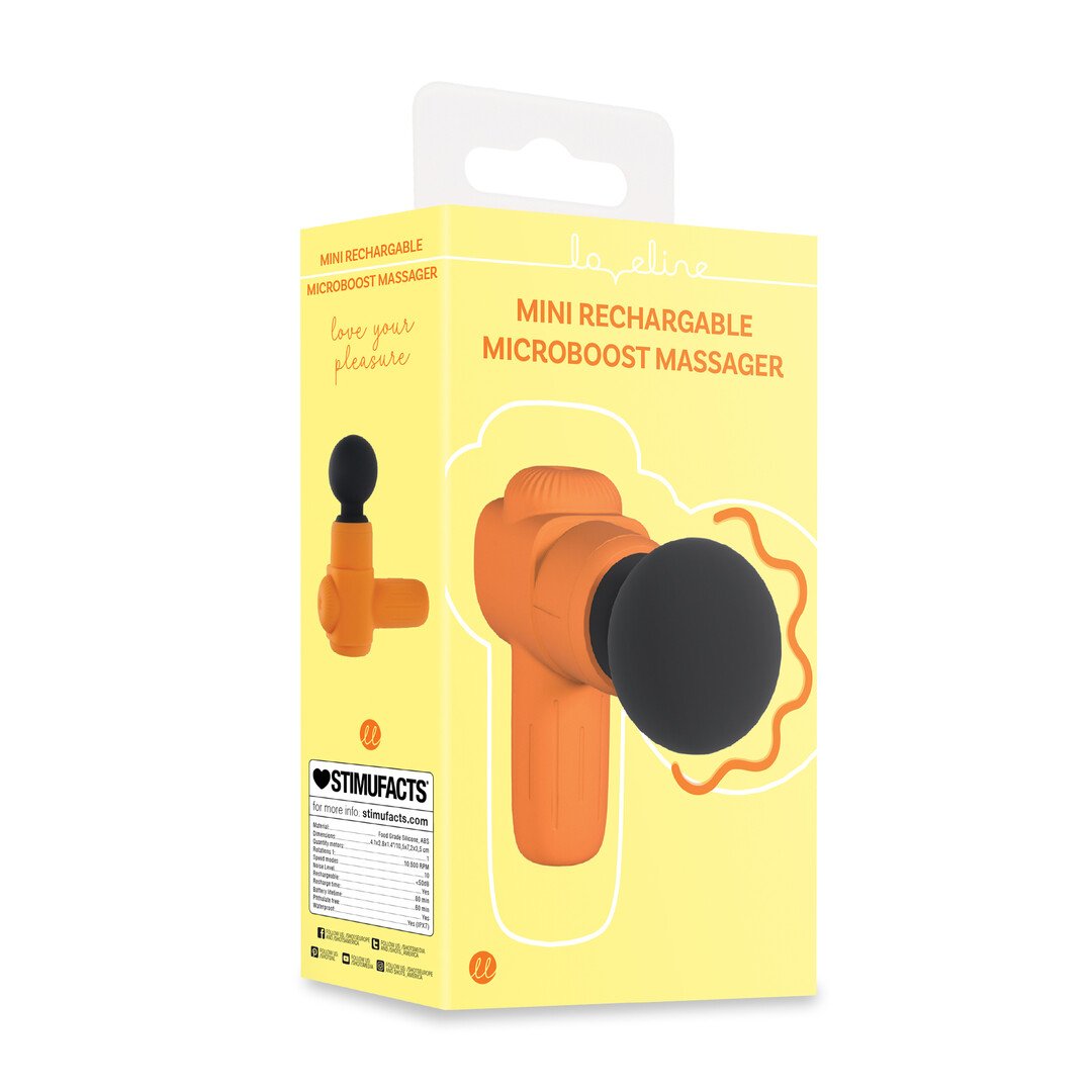 Mini Rechargable Microboost Massager - Orange 2