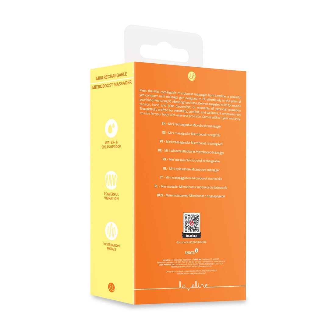 Mini Rechargable Microboost Massager - Orange 3