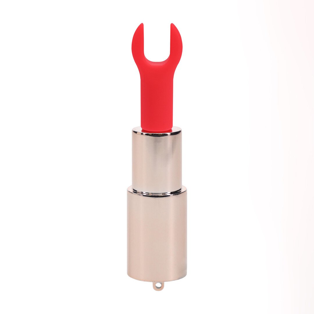 Candy - Lipstick Vibrator with 4 Attachments - Pink 4