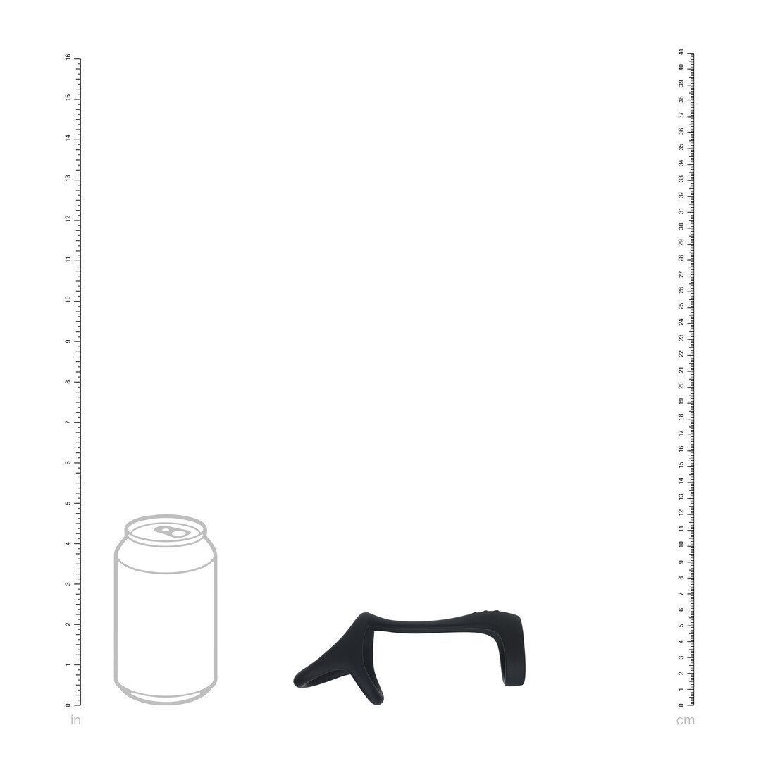 Tri O Silicone Shaft Cock and Ball Ring - Black 5