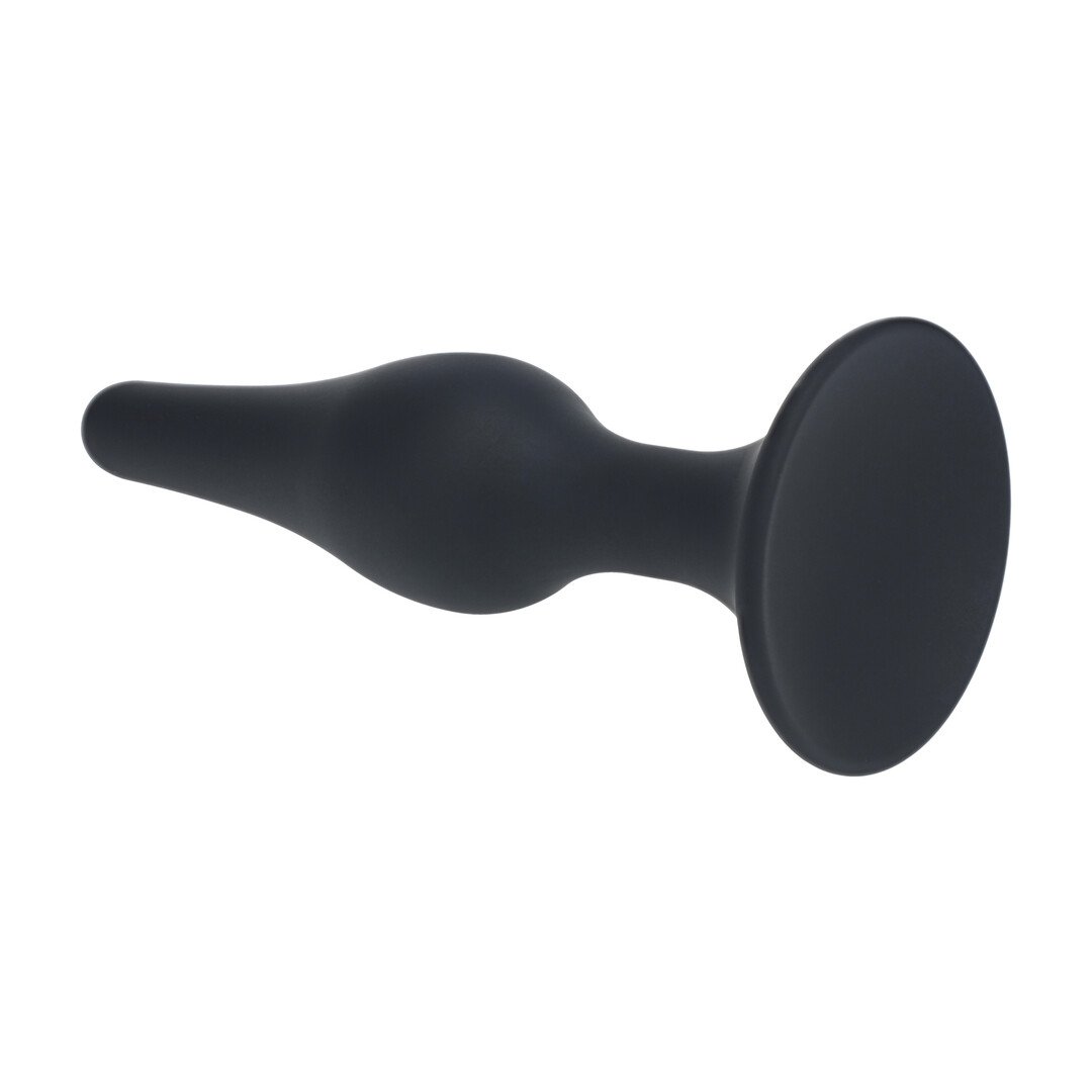 Slim Silicone Anal Plug - XL - Black 5