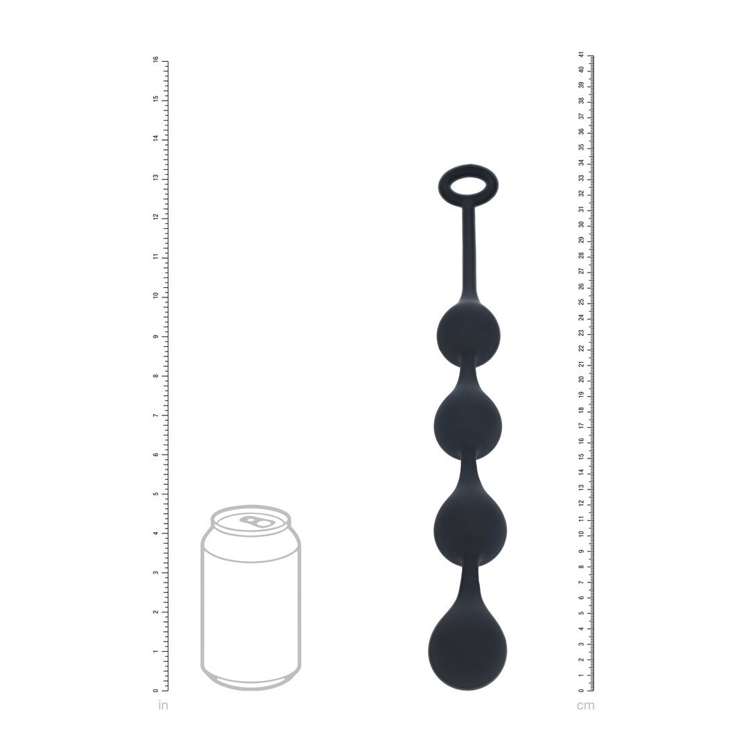 Waterdrop Silicone Anal Balls -M - 30mm - Black 5