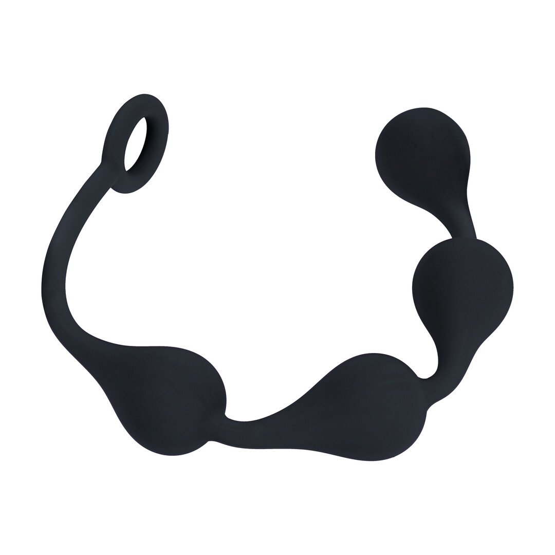 Waterdrop Silicone Anal Balls -M - 30mm - Black 4
