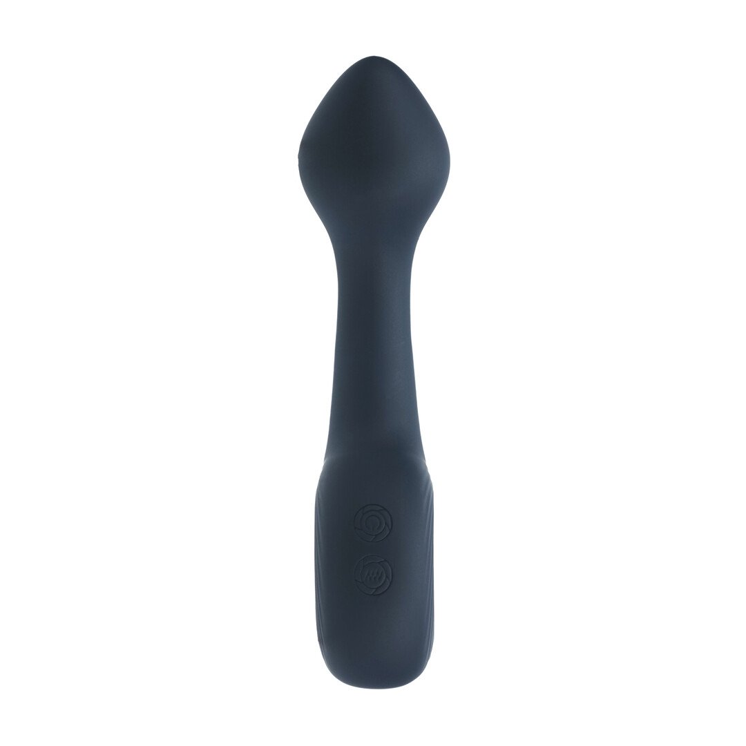 Vibrating Bulb Silicone Prostate Massager with Loop - Black 4