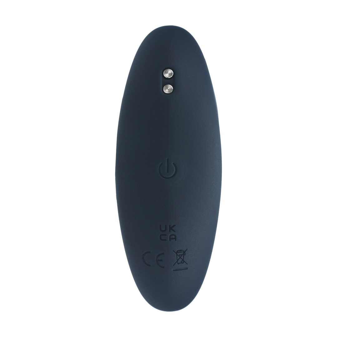 Vibrating Silicone Prostate Stimulator Anal Plug - M - Black 4
