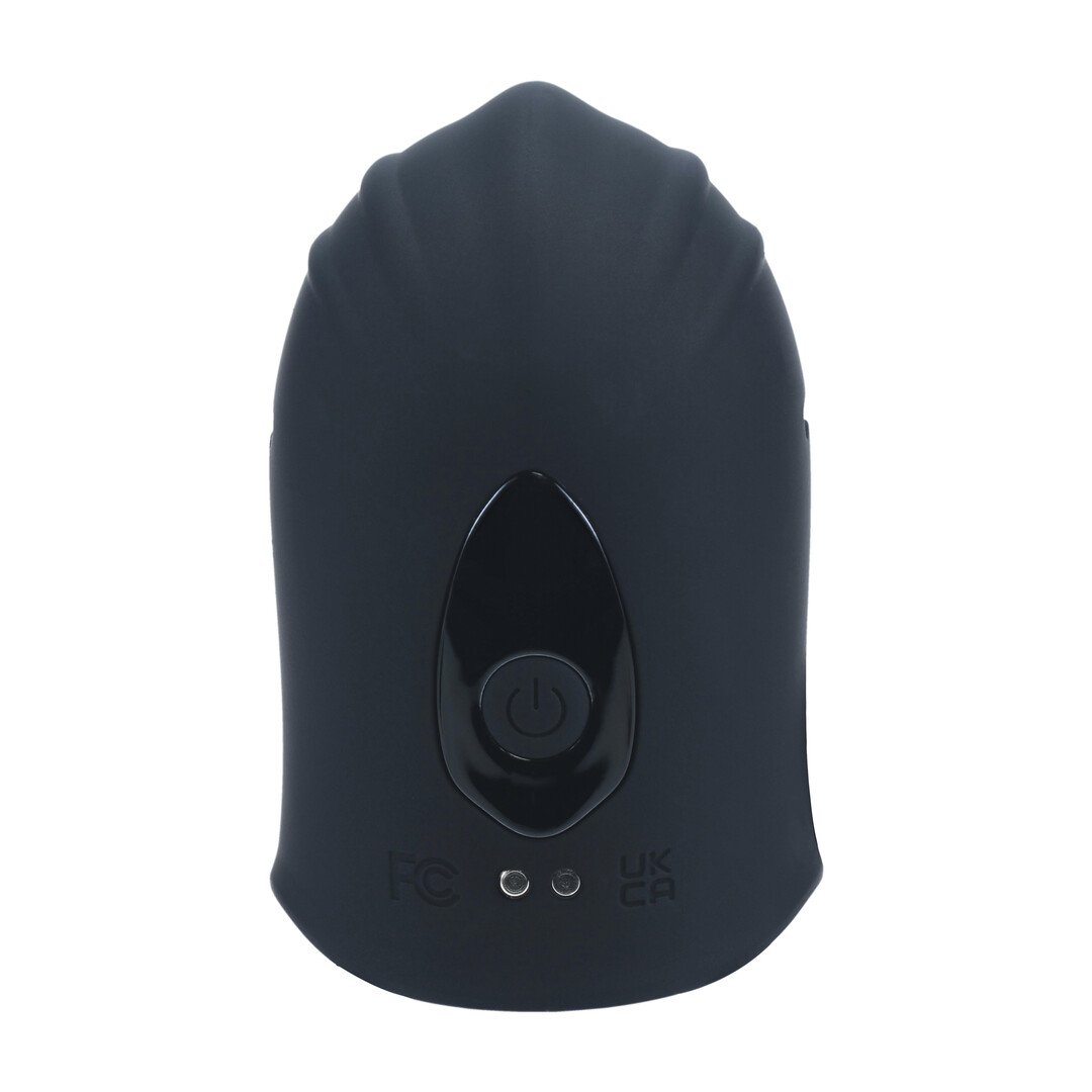 Adjustable Vibrating Silicone Penis Head Stimulator - Black 6