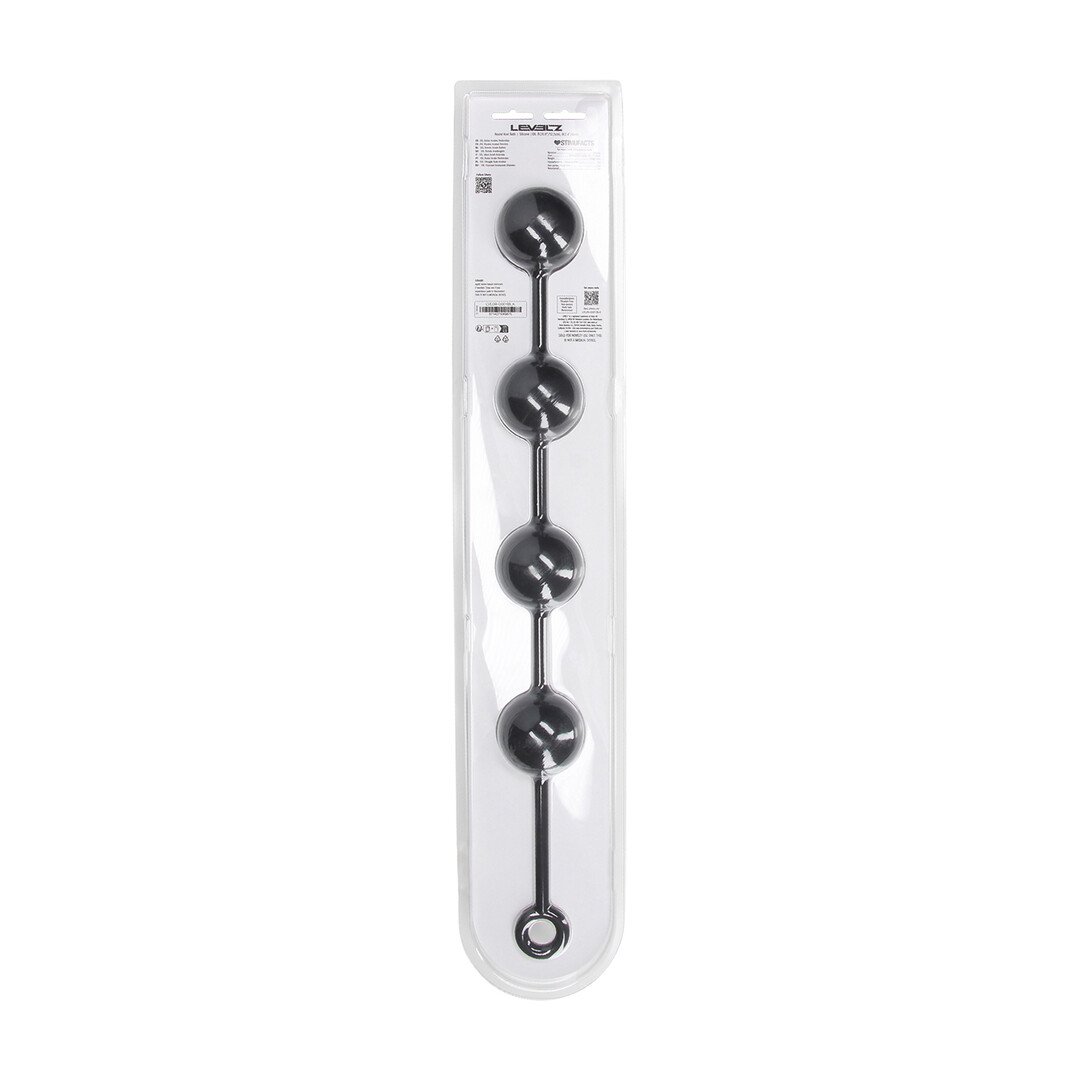 Silicone Round Anal Balls - XXL - 60mm - Black 3