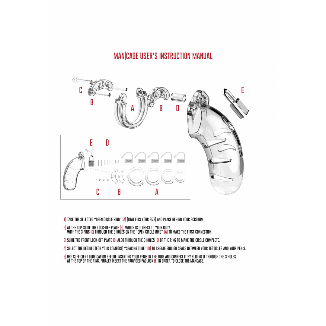 Model 01 Chastity Cock Cage - 3.5 / 9 cm 4