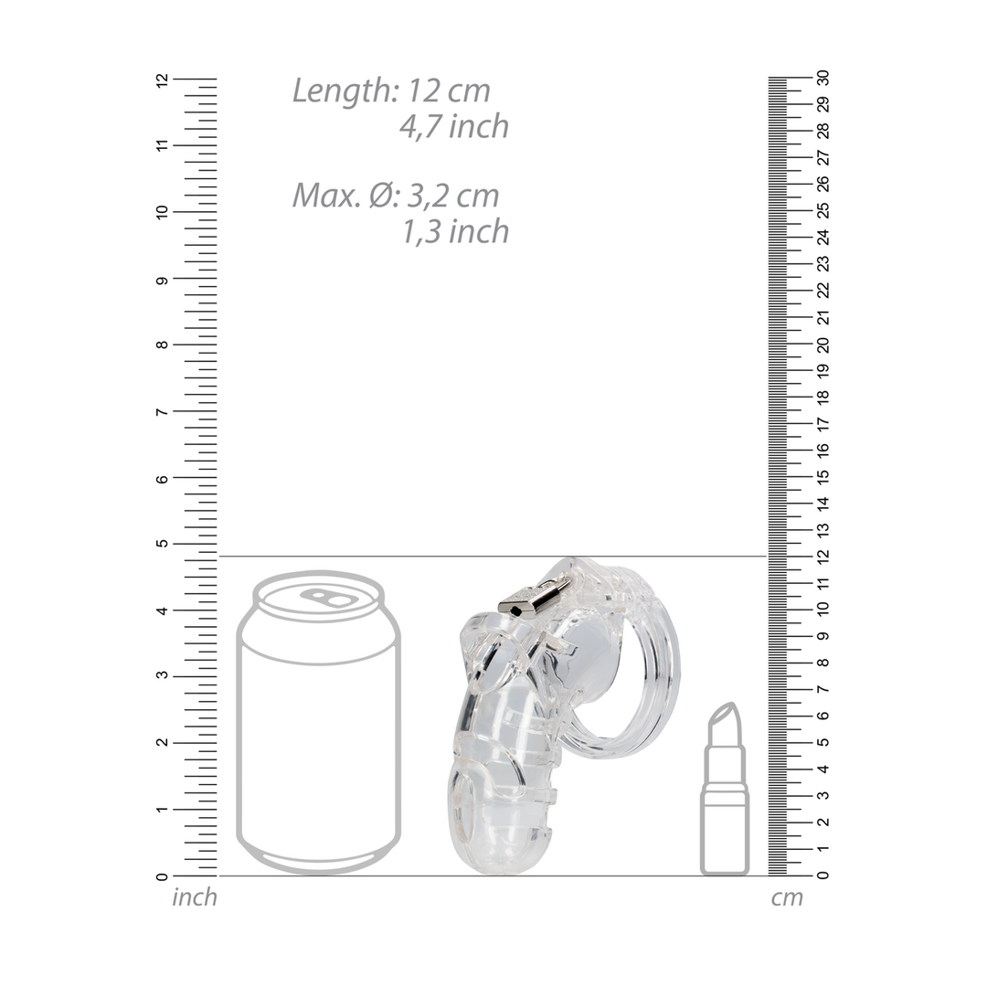 Model 26 - Chastity Cage - 4.5'' / 11,5 cm - Transparent 6