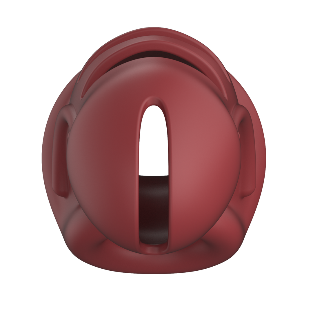 Model 28 - Ultra Soft Silicone Chastity Cage - Red 5