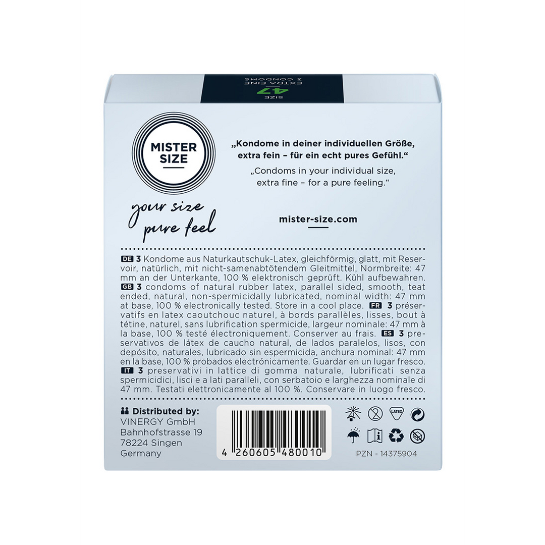 Pure Feel - Condoms 47 mm - 3 Pack 2