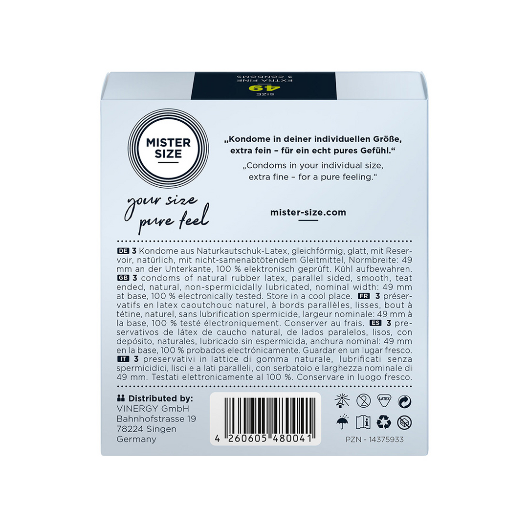 Pure Feel - Condoms 49 mm - 3 Pack 2