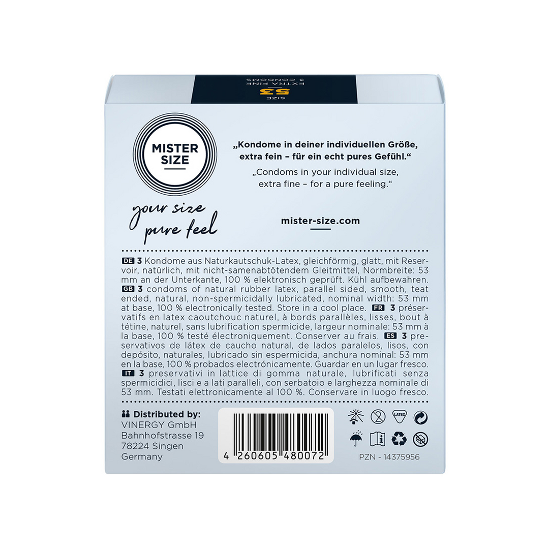Pure Feel - Condoms 53 mm - 3 Pack 2