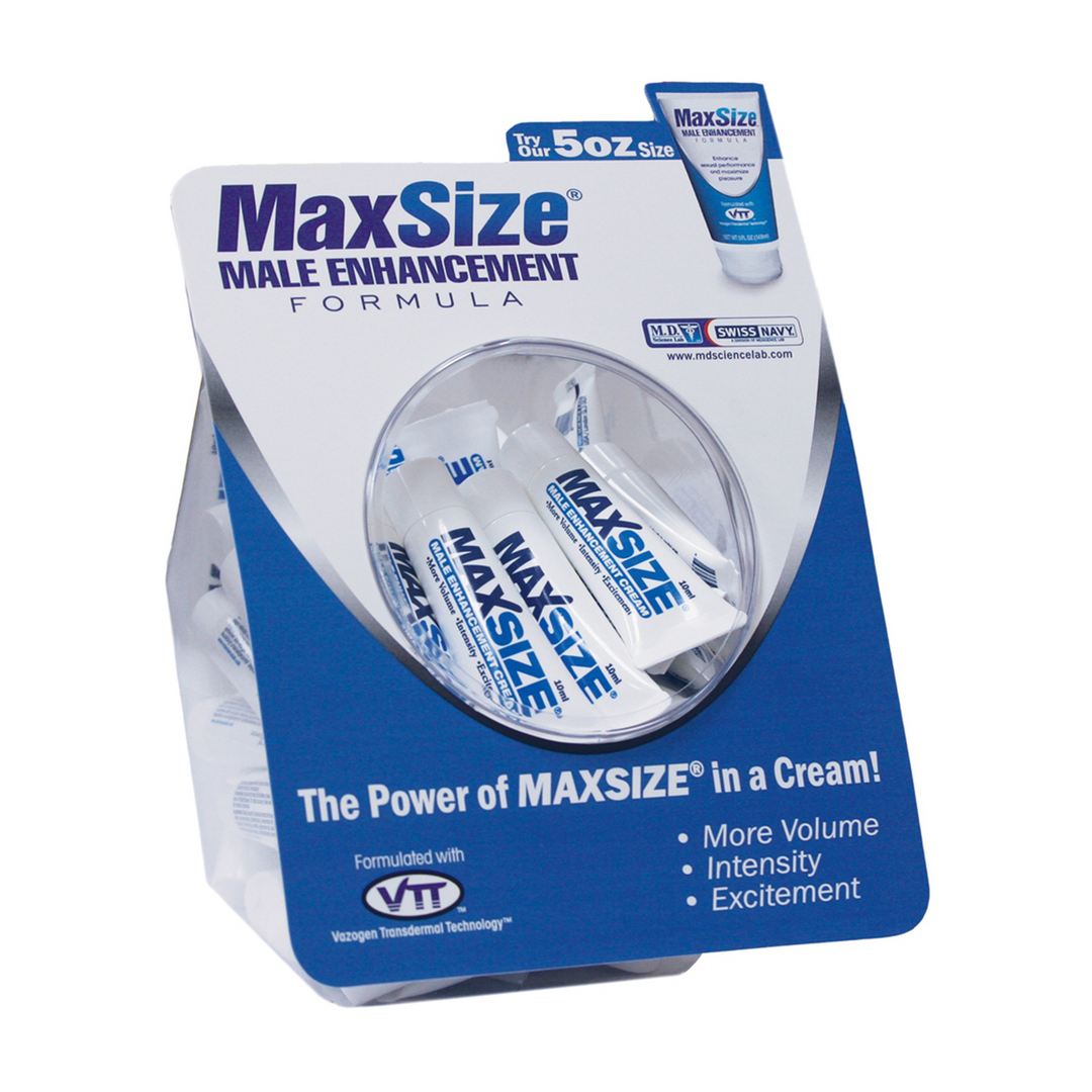 MAX Size - Male Enhancement Creme - 0.3 fl oz / 10 ml - Fishbowl 50 Pieces 1