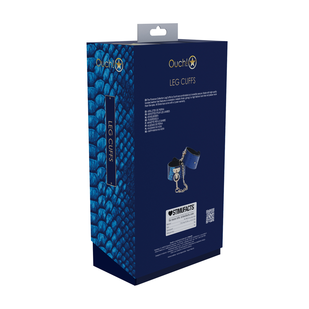 Florence Collection - Leg Cuffs - Blue 3