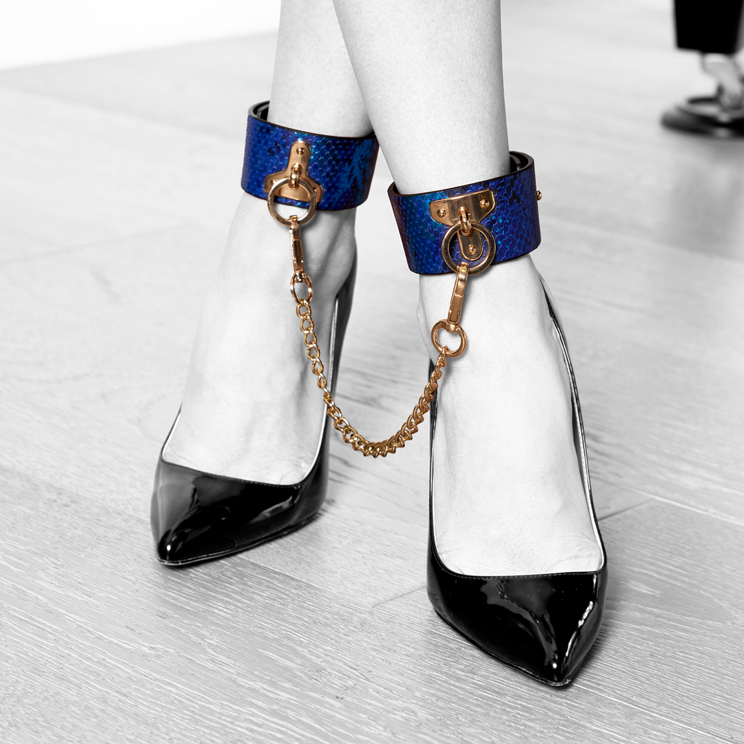 Florence Collection - Leg Cuffs - Blue 1