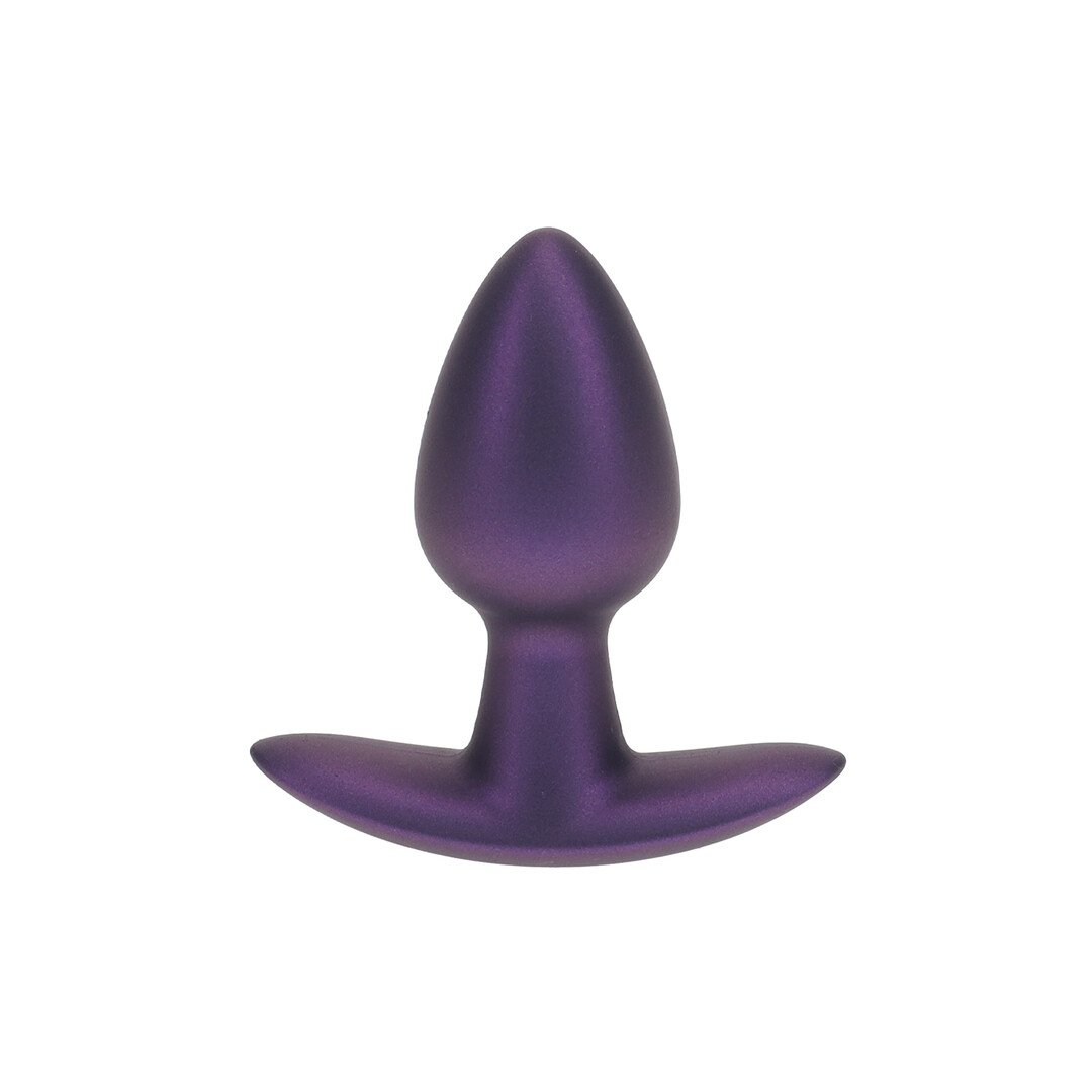 Smooth Silicone Anal Plug - Small - 2.6 / 6,5 cm - Metallic Purple 1