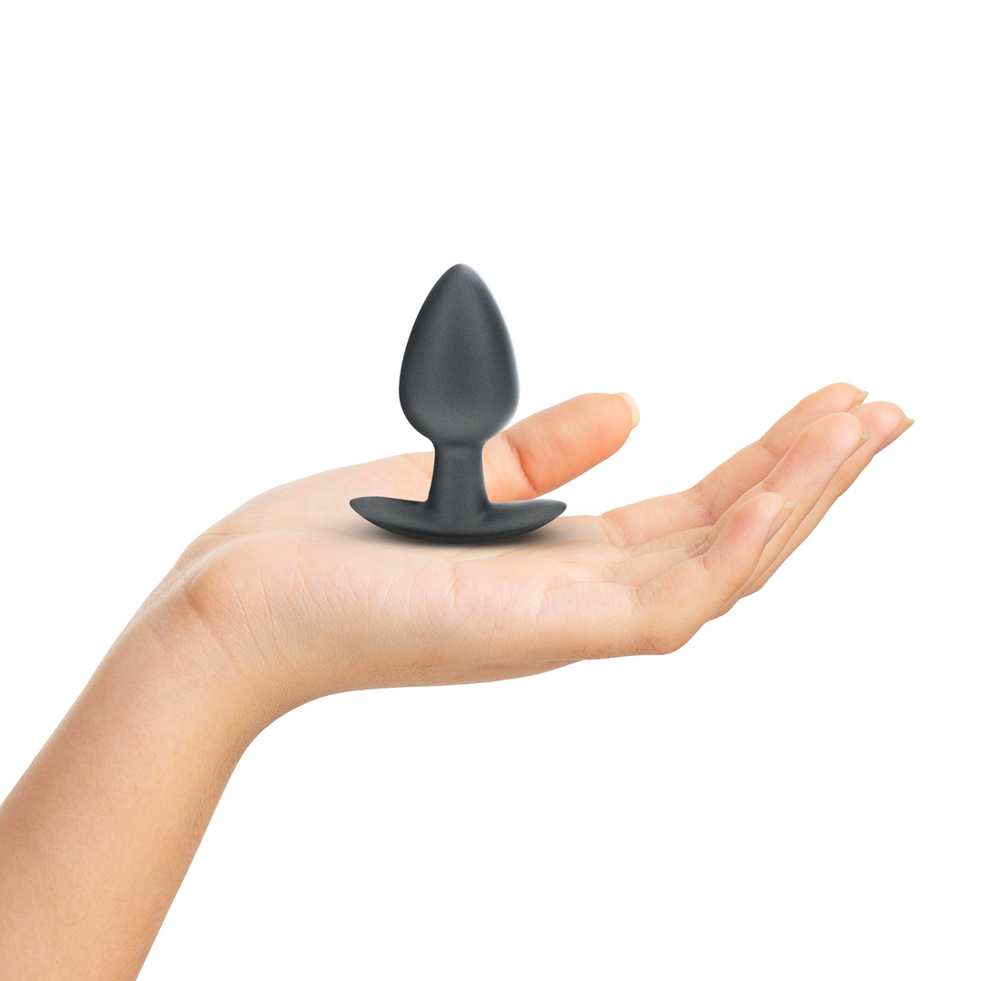 Smooth Silicone Anal Plug - Medium - 3.1 / 7,9 cm - Gunmetal 4