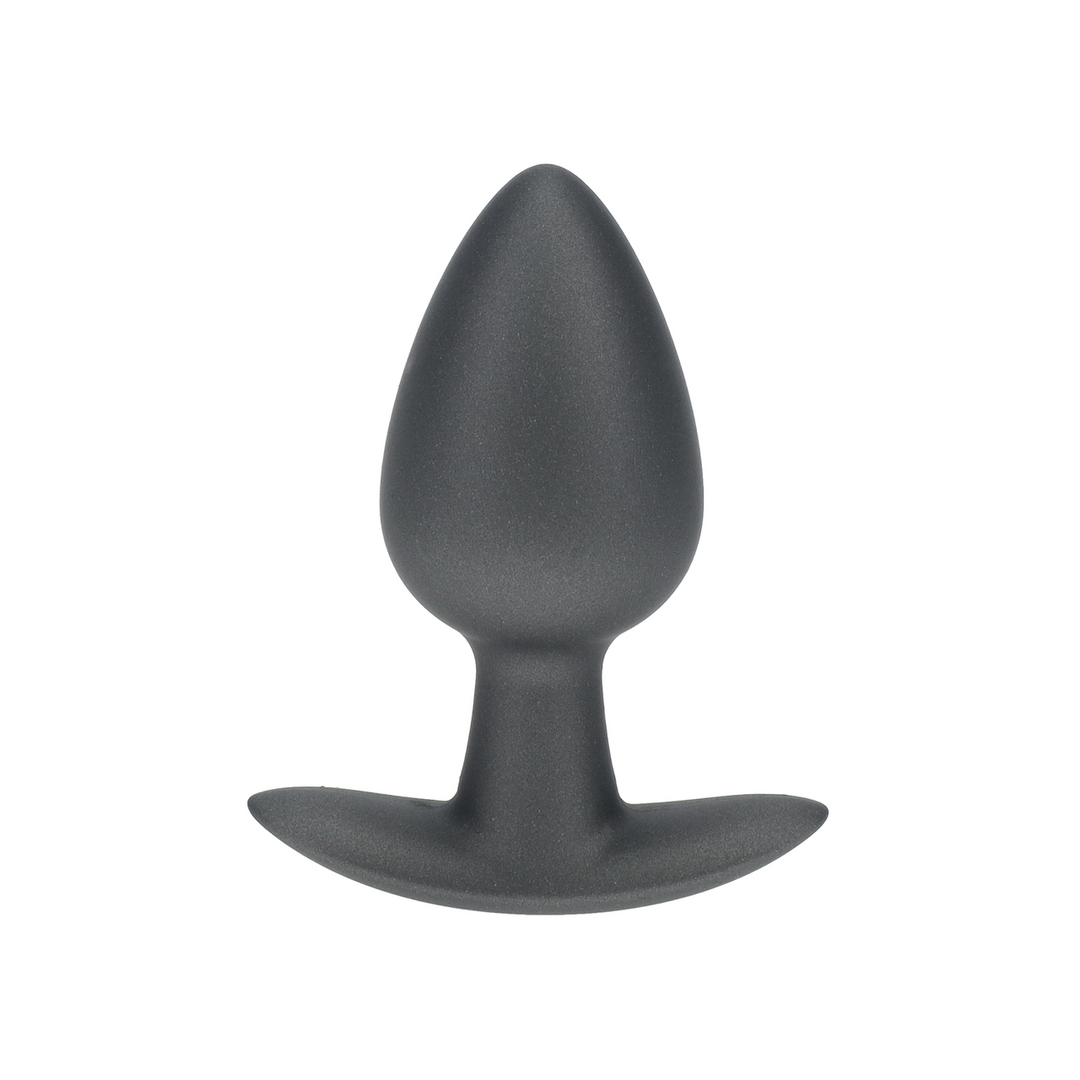 Smooth Silicone Anal Plug - Medium - 3.1 / 7,9 cm - Gunmetal 1