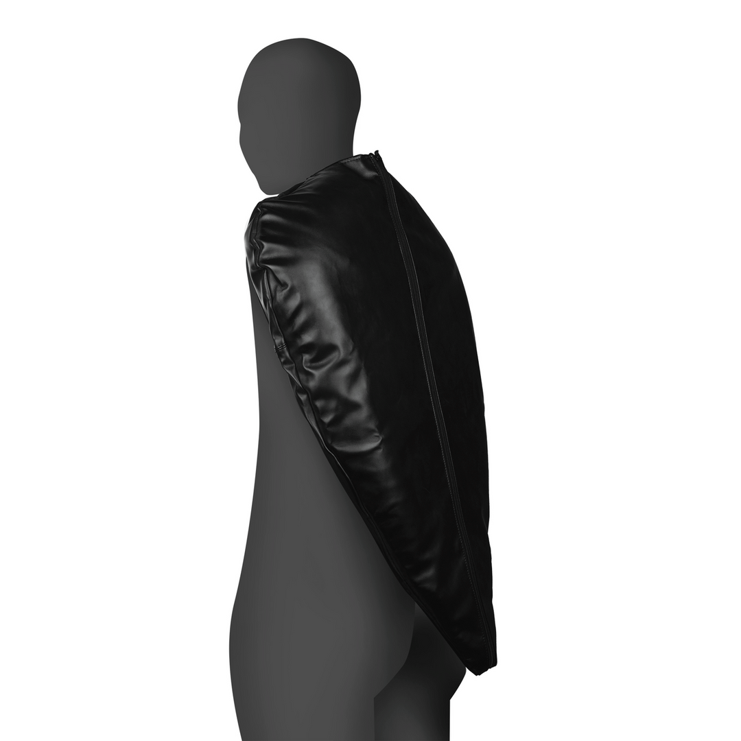 Zip-Up Full Arm and Shoulder Sleeve Restraint - Black 1
