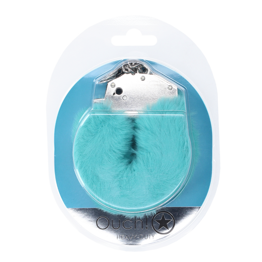 Heavy-duty Fluffy Handcuffs - Blue 2
