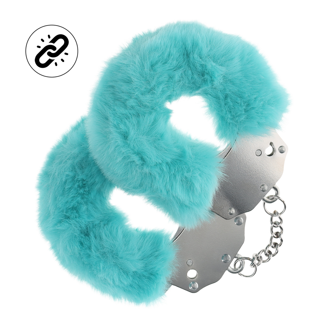 Heavy-duty Fluffy Handcuffs - Blue 1