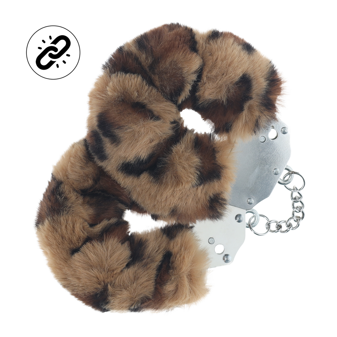 Heavy-duty Fluffy Handcuffs - Leopard 1