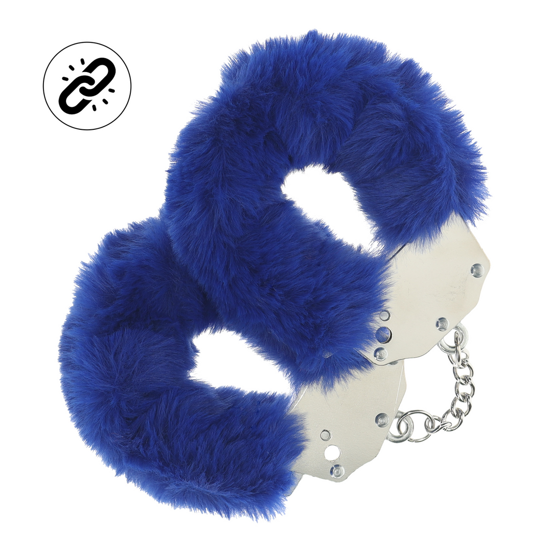 Heavy-duty Fluffy Handcuffs - Navy 1